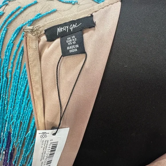 Nasty Gal Rainbow Tassel Fringe Shift Dress - Picture 9 of 11